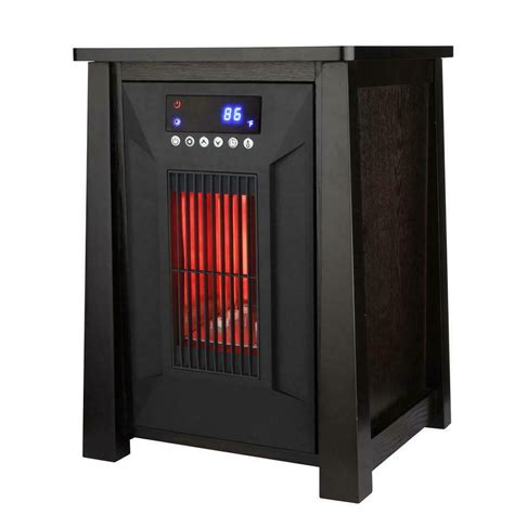 This heater has a thermostatic temperature control. Select desired heat setting with the dial. These whole room heater features 3 heat settings (750-Watt, 1125-Watt, 1500-Watt) to allow you tailor heat